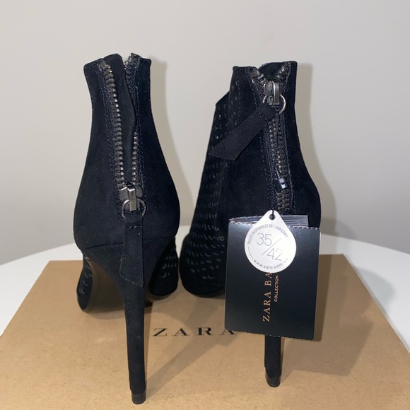 Zara Peep Toe Mesh Heels - Picture 3 of 7